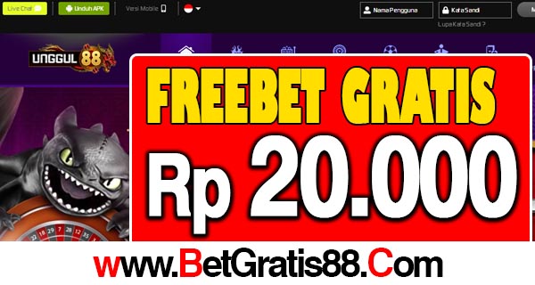 Unggul188 Freebet Gratis Rp 20.000 Tanpa Deposit