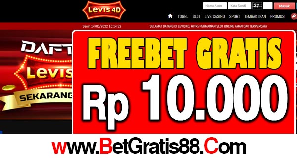 Levis4D Freebet Gratis Rp 10.000 Tanpa Deposit