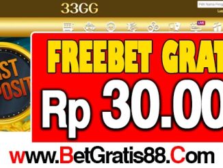 33GG Freebet Gratis Rp 30.000 Tanpa Deposit