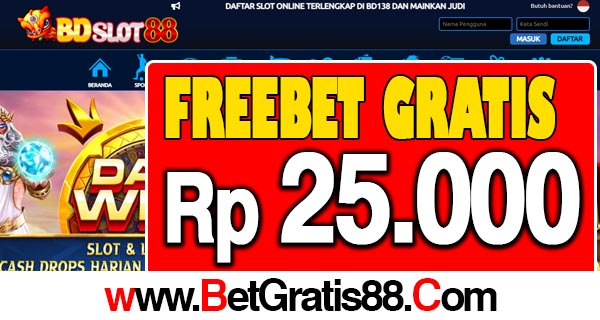 BDSlot88 Freebet Gratis Rp 25.000 Tanpa Deposit