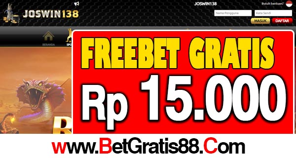 JosWin138 Freebet Gratis Rp 15.000 Tanpa Deposit