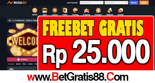 NusaGG Freebet Gratis Rp 25.000 Tanpa Deposit