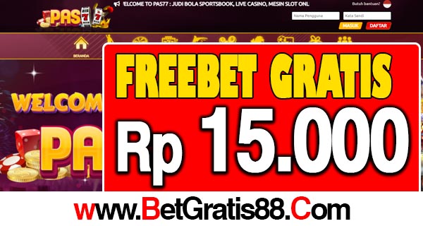 PAS77 Freebet Gratis Rp 15.000 Tanpa Deposit