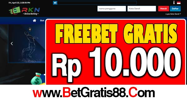 RKNSport Freebet Gratis Rp 10.000 Tanpa Deposit