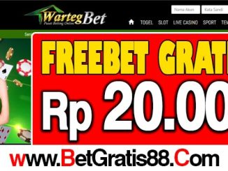 WartegBet Freebet Gratis Rp 20.000 Tanpa Deposit