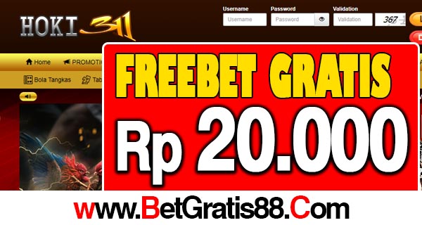 Hoki311 Freebet Gratis Rp 20.000 Tanpa Deposit