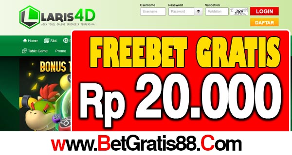 Laris4D Freebet Gratis Rp 20.000 Tanpa Deposit