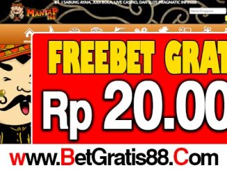 Mantap168 Freebet Gratis Rp 20.000 Tanpa Deposit