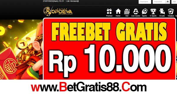 OPDEWA Freebet Gratis Rp 10.000 Tanpa Deposit