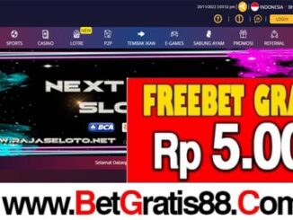 RAJASLOT Freebet Gratis Rp 5.000 Tanpa Deposit