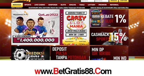 JAVAONLINE99 BONUS SLOT 50% NEW MEMBER