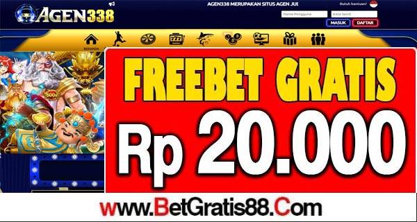 AGEN338 Freebet Gratis Rp 20.000 Tanpa Deposit