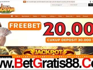 16DEWA Bonus Freebet Rp 20.000 Deposit Awal