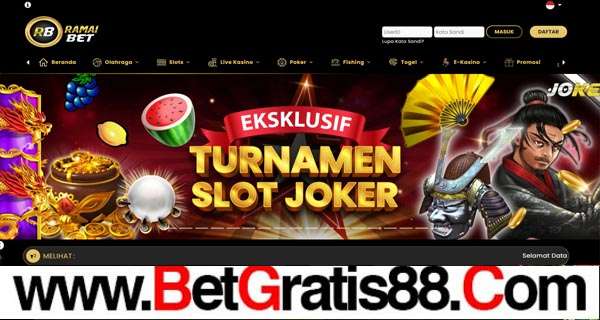 RAMAIBET BONUS SLOT MEMBER BARU 100%