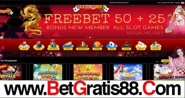 HARUMBET BONUS GAME SLOT 50% MEMBER BARU