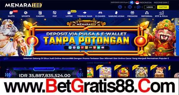 MENARA188 BONUS GAME SLOT 50% MEMBER BARU