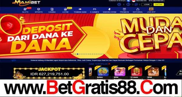 MAMIBET BONUS SLOT 100% MEMBER BARU