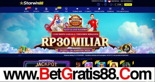 STARWIN88 BONUS SLOT MEMBER BARU 100%