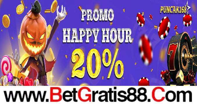 PUNCAK168 PROMO HAPPY HOUR 20%