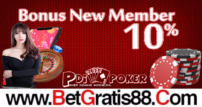 PDIPOKER BONUS NEW MEMBER 10%