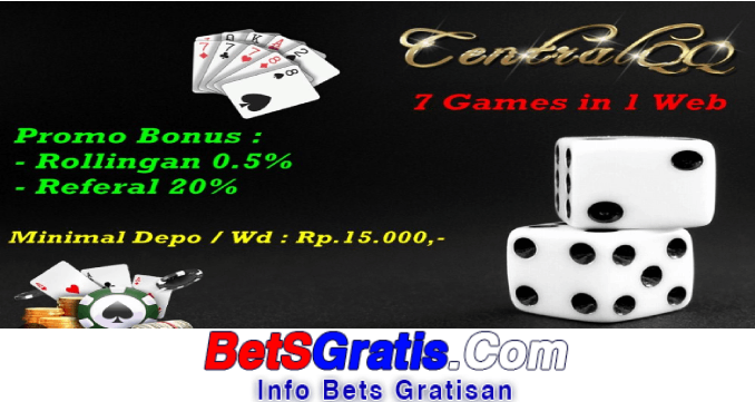 Centralqq Freebet Gratis Rp 15.000 Tanpa Deposit