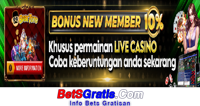 Babetoto Freebet Gratis Rp 15.000 Tanpa Deposit