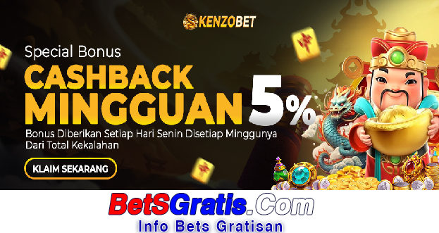 Kenzobet Freebet Gratis Rp 15.000 Tanpa Deposit